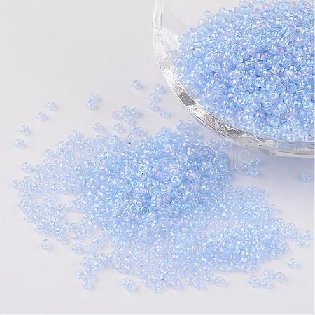 12/0 Grade A Rainbow Glass Seed Beads X-SEED-Q010-F542-1