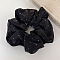 Romantic Rhinestone Polyester Elastic Hair Ties, Scrunchie/Scrunchy, Ponytail Holder for Women Girls, Black, 