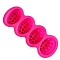 DIY Massage Bar Soap Silicone Molds, 4 Cavities, for Soap Making, Deep Pink, 285x108x46mm, Cavity: 83x58x45mm