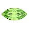 Preciosa&reg MAXIMA Crystal Fancy Stones, Czech Crystal, 435 14 615 Navette(Horse Eye), Dura Foiling, Peridot, 8x4mm