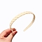 Plastic Hair Bands, Hair Accessories for Women Girls, Floral White, 130mm