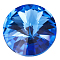 Preciosa&reg MAXIMA Crystal Round Stones, Czech Crystal, Bicone(436 11 177 Rivoli), Dura Foiling, 30050 Sapphire, SS39(8.15~8.4mm)