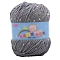 Polyester Yarn, Tweed Yarn, for Sweater Hat, for Knitting Crochet Supplies, Gray, 2mm, about 87.49 Yards(80m)/Skein