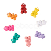 40Pcs 8 Colors Spray Paint Zinc ALloy Pendants PALLOY-CJ0001-163-3