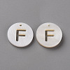 Natural Freshwater Shell Pendants SHEL-Q311-008F-1