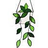 Plant Acrylic Leaf Window Hanging Decorations PW-WG93007-02-1