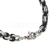 304 Stainless Steel Byzantine Chain Bracelets for Men BJEW-B093-05EBP-3