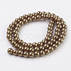 Eco-Friendly Dyed Glass Pearl Beads Strands HY-A008-6mm-RB090-2