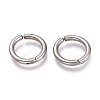 Tarnish Resistant 201 Stainless Steel Clip-on Earrings EJEW-O095-04B-1