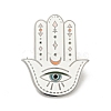 Hamsa Hand with Evil Eye Enamel Pin JEWB-D010-01P-1