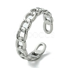 Non-Tarnish 304 Stainless Steel Open Cuff Ring RJEW-L110-040P-1