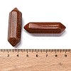 Synthetic Goldstone Double Terminated Points G-C153-01B-3