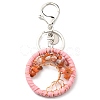 Natural Red Agate Keychains TREE-PW0001-04B-2