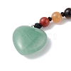 7 Chakra Gemstone Beads Keychain KEYC-F036-02B-2