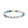 Word Happy Bracelet BJEW-JB08584-05-1