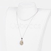 Natural & Synthetic Gemstone Pendant Necklaces X-NJEW-JN02160-4