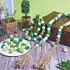 150Pcs 5 Styles Saint Patrick's Day Wood European Beads Set WOOD-SZ0001-27-5