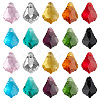 DICOSMETIC 40Pcs 10 Colors Faceted Glass Pendants GLAA-DC0001-40-1