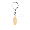 Raw Rough Natural Citrine Pendant Keychains FIND-PW0017-09C-1