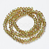 Electroplate Glass Beads Strands EGLA-A034-T6mm-J02-2