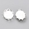 304 Stainless Steel Charms Cabochon Settings STAS-Y001-11S-3