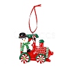 Christmas Car Handmade Polymer Clay Pendant Decorations HJEW-P017-03A-1