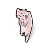 Cartoon Cat Enamel Pin JEWB-J005-10E-EB-1