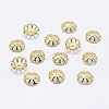 8-Petal Brass Fancy Bead Caps KK-F727-74G-NF-1