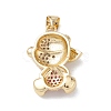 Brass Micro Pave Cubic Zirconia Pendants KK-M240-13-4