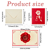 Rectangle 3D Rose Pop Up Paper Greeting Card FIND-WH0152-117-2