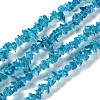 Spray Painted Transparent Glass Beads Strands X-GLAA-P060-01B-01-1