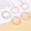 Natural Rose Quartz Plain Band Finger Rings PW-WG26698-04-1