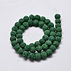 Natural Lava Rock Round Bead Strands G-I124-8mm-04-3