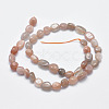 Natural Multi-Moonstone Beads Strands G-F547-06-B-2