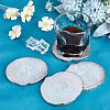 CHGCRAFT Resin Imitation Agate Coasters for Drinks MRMJ-CA0001-33-4