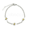 Star Micro Pave Zircon Charm Bracelet EC4914-2-1