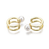 Brass Cuff Earrings EJEW-R114-017-NF-2