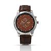 High Quality Stainless Steel Leather Quartz Watches Wristwatch WACH-N008-07B-1