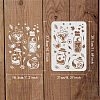 Plastic Reusable Drawing Painting Stencils Templates DIY-WH0202-357-2