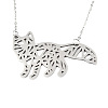 Non-Tarnish 201 Stainless Steel Pendant Necklaces NJEW-T009-JN080-1-40-1