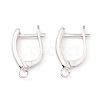 Brass Hoop Earring Findings with Latch Back Closure KK-P217-23P-1