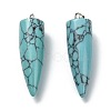 Synthetic Turquoise Pendants G-D040-01P-A05-2