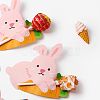 Rabbit Shape Paper Candy Lollipops Cards CDIS-I003-06-5