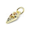 Brass Micro Pave Cubic Zirconia Pendants KK-H475-54G-01-2