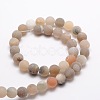 Dyed Frosted Natural Druzy Geode Agate Round Beads Strands X-G-E322A-8mm-01-2