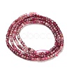 Gradient Color Natural Pink Tourmaline Beads Strands G-K373-A03-01-3