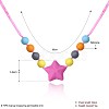 Fashion Silicone Beaded Necklaces NJEW-BB20648-6