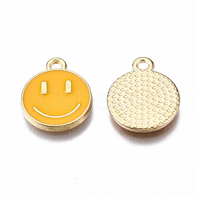 Alloy Enamel Charms X-ENAM-S121-165C-RS-1