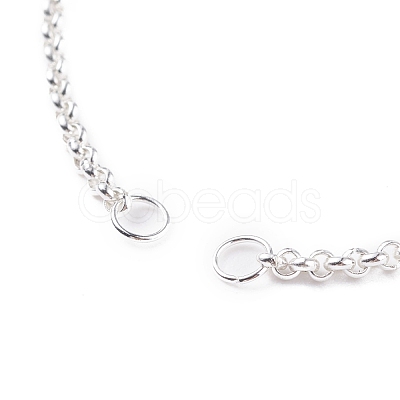 304 Stainless Steel Rolo Chain Slider Bracelet Making AJEW-JB01111-1