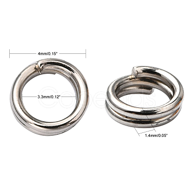 Iron Split Rings JRD4mm-1